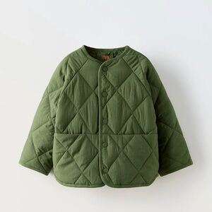 Zara Green Quilted Jacket